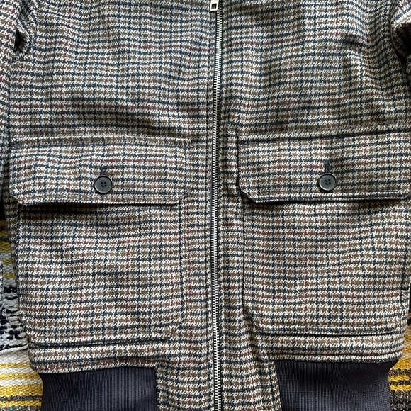 H&M tweed faux shearling bomber jacket Size XS - Picture 5 of 8